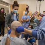 prepare a patient for a first-in-the-world clinical trial to investigate the use of focused ultrasound